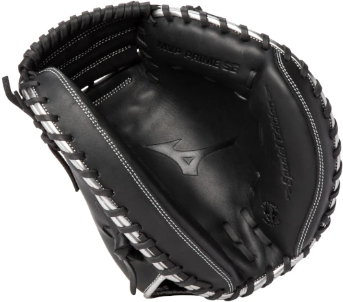 34 Inch Mizuno MVP Prime SE GXC50PSE8-Black/Silver Adult Baseball Catcher Mitt - Image 2
