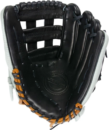 Under Armour Genuine Pro 2.0 12.75 Inch Black/White/Caramel Adult Outfield Baseball Glove UAFGGP2-1275H - Image 2
